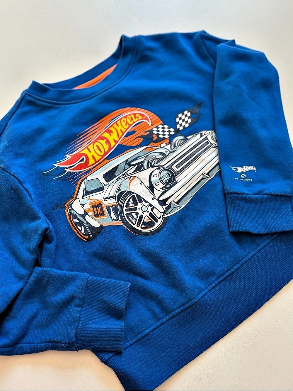 Point Zero Hot Wheels Graphic Blue Sweatshirt